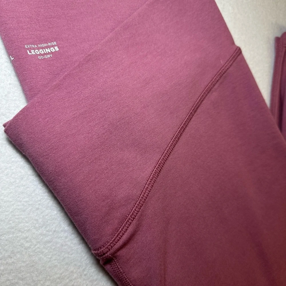 Old Navy PowerChill Leggings Pink Rose Extra High-Rise Go-Dry XL - Picture 6 of 6